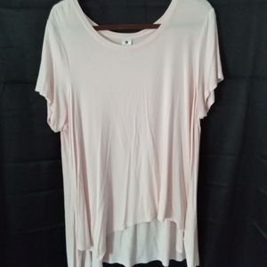 2/$25 Active Life, high low, handkerchief, XXL, pale pink